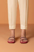 Raw Silk Cigarette Pants